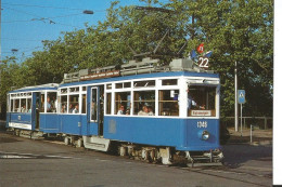 CPM - Suisse - Verkehrsbetriebe Zurich - Tramway  Gelenktriebwagen Automotrice életrique - Zürich