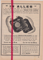 Pub Reclame - Sigaretten Boule D'Or Lichte - Orig. Knipsel Coupure Tijdschrift Magazine - 1937 - Non Classés