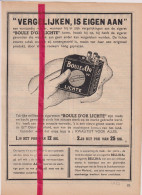 Pub Reclame - Sigaretten Boule D'Or Lichte - Orig. Knipsel Coupure Tijdschrift Magazine - 1937 - Non Classés