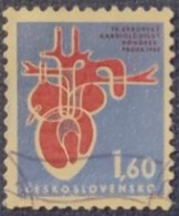 CECOSLOVACCHIA 1964 CONGRESSO EUROPEO DI CARDIOLOGIA - Oblitérés