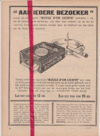 Pub Reclame - Sigaretten Boule D'Or Lichte - Orig. Knipsel Coupure Tijdschrift Magazine - 1937 - Non Classés