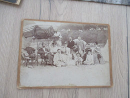 P6 Photo Originale 16.5 11.8 Sur Carton Royan Verschers Belle Pause Sur Bord De Plage Groupe - Places