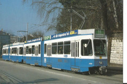 CPM - Suisse - Verkehrsbetriebe Zurich - Tramway  Gelenktriebwagen Automotrice életrique Tramways - Zürich