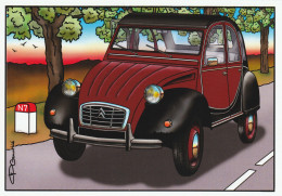 CPM - ILLUSTRATEUR - Pierre Gauthié -  AUTOMOBILE - 2cv Citroën  Charleston 80-90 - Other & Unclassified