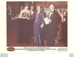 GRACE DE MONACO LADY DIANA ET LE PRINCE CHARLES 1981 GALA DE CHARITE PHOTO DE PRESSE AGENCE  ANGELI 21X15CM - Famous People