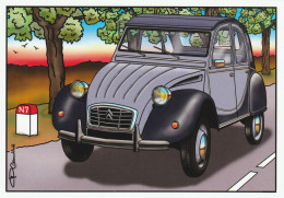 CPM - ILLUSTRATEUR - Pierre Gauthié -  AUTOMOBILE - 2cv Citroën  Charleston 80-90 - Autres & Non Classés