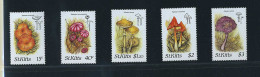 St Kitts ** N° 641 à 645 - Champignons (3 P30) - Mushrooms