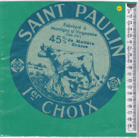 C1434 FROMAGE SAINT PAULIN MONTIGNY SUR VINGEANNE COTE D OR - Cheese