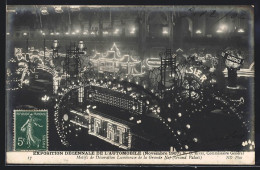 AK Paris, Exposition Decennale De L`automobile 1907, Motifs De Décoration Lumineuse De La Grande Nef  - Expositions