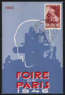 Künstler-AK Robert Lasquin: Foire De Paris 1946, Ausstellung  - Timbres (représentations)