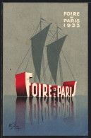 Künstler-AK A. Solon: Foire De Paris, Ausstellung  - Briefmarken (Abbildungen)