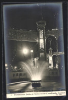 AK Paris, Exposition Decennale De L`automobile 1907, Illumination Des Jardins De L`Avenue Nicolas-II, Une Fontaine  - Tentoonstellingen