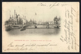 AK Paris, Exposition De 1900, La Seine Au Pont Des Invalides  - Expositions