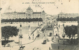 69 - Lyon - Pont De L'Université Et Les Facultés - Animée - Tramway - Oblitération Ronde De 1909 - CPA - Voir Scans Rect - Andere & Zonder Classificatie