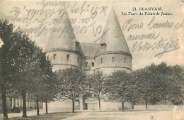 60 - Beauvais - Les Tours Du Palais De Justice - Correspondance - CPA - Voir Scans Recto-Verso - Beauvais