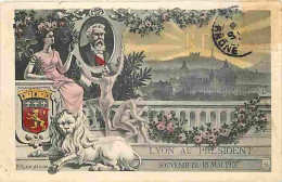69 - Lyon - Lyon Au Président - Souvenir Du 18 Mai 1907 - Colorisée - CPA - Voir Scans Recto-Verso - Autres & Non Classés