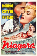 Cinema - Niagara - Marilyn Monroe - Illustration Vintage - Affiche De Film - CPM - Carte Neuve - Voir Scans Recto-Verso - Affiches Sur Carte