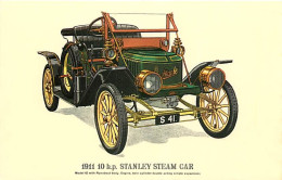 Automobiles - 1911 10 H.p. Stanley Steam Car - Illustration - Reproduced From An Original Fine Art Lithograph By Prescot - Passenger Cars