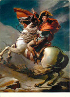 Art - Peinture Histoire - Napolaon Bonaparte Franchissant Les Alpes Au Grand Saint Bernard - Portrait - Peintre  L David - Storia