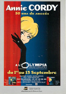 Publicite - Annie Cordy - 50 Ans De Succès - Olympia 1998 - Carte Neuve - CPM - Voir Scans Recto-Verso - Publicité