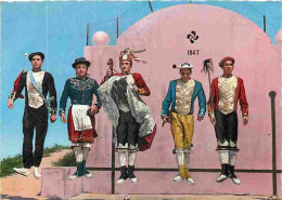Folklore - Costumes - Pays Basque - Personnages De La Mascarade Soultetine - Danse Du Verre - Godalet Dantza - CPM - Voi - Trachten