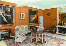 92 - Rueil-Malmaison - Intérieur Du Château De Malmaison - Le Salon De L'Empereur - Meubles D'époques - Tableaux - Carte - Rueil Malmaison