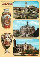 87 - Limoges - Multivues - Porcelaine De Limoges - Flamme Postale De Saint Nazaire - CPM - Voir Scans Recto-Verso - Limoges