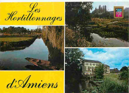 80 - Amiens - Les Hortillonages - Multivues - Flamme Postale - CPM - Voir Scans Recto-Verso - Amiens