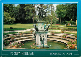 77 - Fontainebleau - Palais De Fontainebleau - Fontaine De Diane  Parc Du Château - Flamme Postale De Valence D'Agen - C - Fontainebleau
