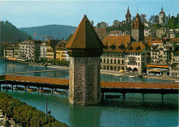 Suisse - LU Lucerne - Luzern - Reussquai Mit Kapeilbrucke - CPM - Carte Neuve - Voir Scans Recto-Verso - Sonstige & Ohne Zuordnung