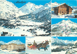 Suisse - GR Grisons - Maloja - Oberengadin - Multivues - Hiver - Neige - Traineau - CPM - Carte Neuve - Voir Scans Recto - Other & Unclassified