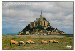 50 - Le Mont Saint Michel - Vue Générale - Moutons - Flamme Postale - CPM - Voir Scans Recto-Verso - Le Mont Saint Michel