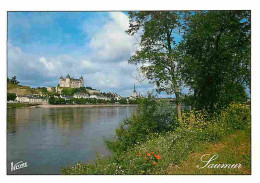 49 - Saumur - Le Château - L'Eglise Saint-Pierre - La Loire - Flamme Postale De Dun Le Palestel - CPM - Voir Scans Recto - Saumur