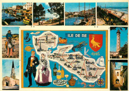 17 - Ile De Ré - Multivues - Carte Géographique - CPM - Voir Scans Recto-Verso - Ile De Ré