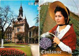 31 - Toulouse - Un Poutou De Toulouse - Multivues - Cueillette Des Violettes - Toulousaine - Folklore - Flamme Postale - - Toulouse