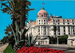 06 - Nice - Hotel Négresco - La Promenade Des Anglais - Fleurs - CPM - Carte Neuve - Voir Scans Recto-Verso - Cafés, Hôtels, Restaurants