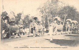 Cambodge - PHNOM PENH - Promenade Des éléphants Royaux - Ed. V. Fiévet 157 - Kambodscha