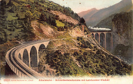 Schweiz - Albulabahn (GR) Schmittentobelbrücke Mit Landwasserviadukt - Verlag Photoglob 3528 - Autres & Non Classés