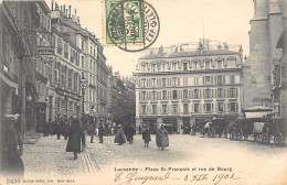 LAUSANNE (VD) Place Saint-François -  Rue De Bourg - Brasserie De Lausanne - Bazar -Calèches - Ed. Burgy 2436 - Lausanne