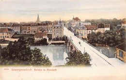 Sarreguemines (57) Pont Et Neustadt Sarregemünd Brücke Mit Neustadt Verl. Gebr. Metz, Tübingen 1904 - Sarreguemines