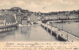 LUZERN - Seebrücke Und Quai - Ed. E. Goetz, LUZERN - Lucerne