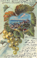 Suisse - Neuchâtel - Litho. Vue Générale - Grappe De Raisin - Ed. Illisible  - Neuchâtel