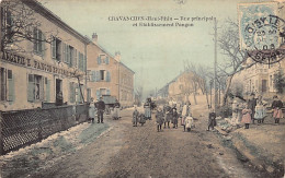 Cravanches (90) Rue Principale Et Ets. E. Pangon - Boulangerie Epicerie Mercerie - Autres & Non Classés