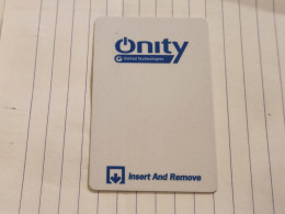 United States-ONITY-hotal Key Card-(1139)-used Card - Chiavi Elettroniche Di Alberghi