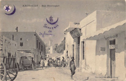 Tunisie - ZAGHOUAN - Rue Ducroquet - Café Français - Ed. Salvatori  - Tunesien