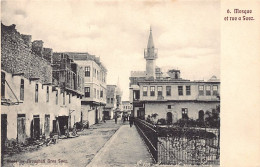 Egypt - SUEZ - Street And Mosque - Publ. Arougheti Bros. 192 - Autres & Non Classés