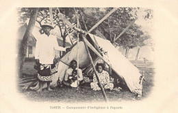 Tahiti - Campement Indigène à Papeete - Ed. Inconnu. - Polynésie Française