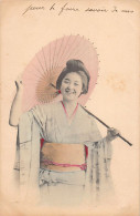 JAPAN - Geisha With A Pink Umbrella - Sonstige & Ohne Zuordnung