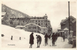 Pontresina (GR) Skilangläufer Im Dorf - Verlag Unbekannt  - Pontresina