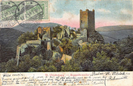 RIBEAUVILLÉ - Ruine St-Ulrich - Rappoltsweiler St. Ulrichsburg - Carte Relief - Ed. Carl Lebsché - Ribeauvillé